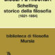 Recensione di G. Riconda, “Schelling storico della filosofia (1821-1854)”, Mursia 2018